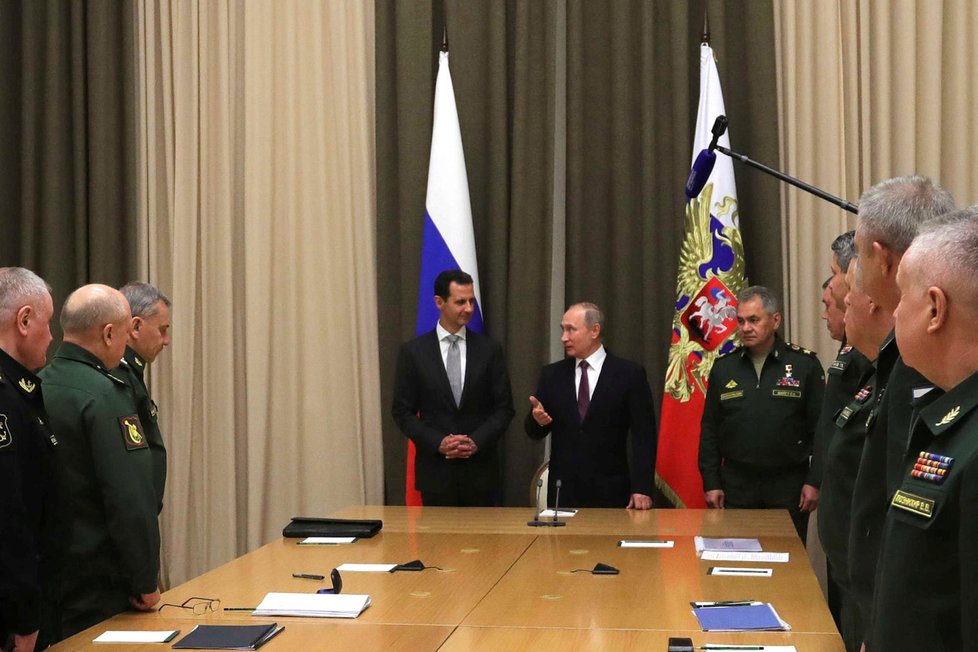 Před Milošem Zeman se Vladimír Putin setkal v Soči se syrským prezidentem Bašárem Asadem.
