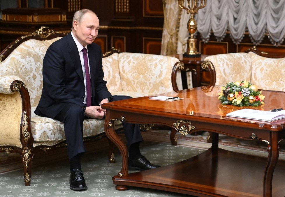 Vladimir Putin na návštěvě Alexandra Lukašenka (19. 12. 2022)