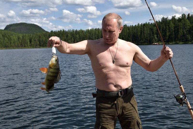 Vladimir Putin na rybolovu