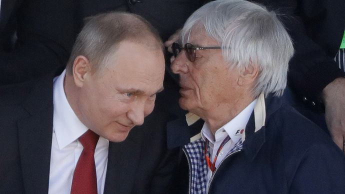 Bývalý šéf formule 1 Bernie Ecclestone je velkým obdivovatelem Putina