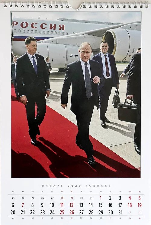 Kalendáře s Putinem jsou ruský evergreen a hit i v západních zemích