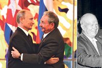 Jako za časů SSSR: Putin se objímal s Castrem a odpustil mu 706 miliard!
