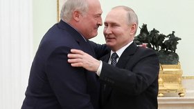 Alexandr Lukašenko v Moskvě navštívil Vladimira Putina. (5. 4. 2023)