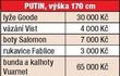 PUTIN, výška 170 cm