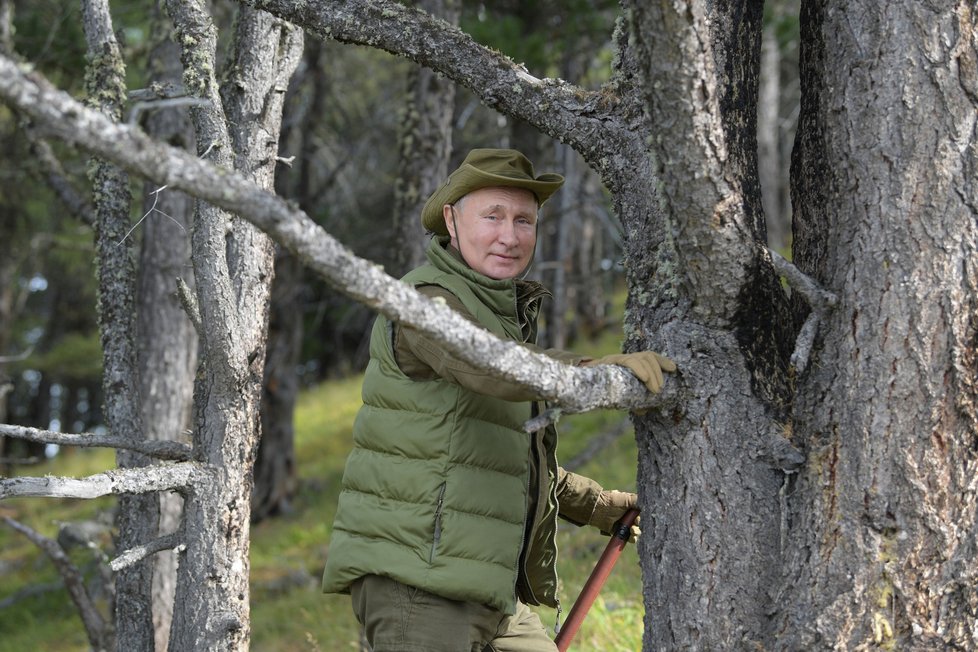 Ruský prezident Vladimir Putin slavil 67. narozeniny na Sibiři.
