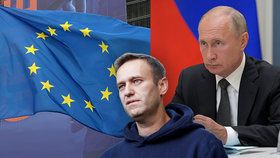 EU kvůli Navalnému postihne šest až sedm osob, Rusko pohrozilo sankcemi na EU.