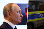 Vladimir Putin a německá policie.