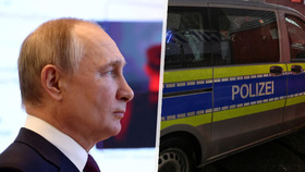 Vladimir Putin a německá policie.