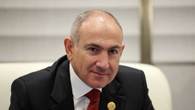 Arménský premiér Nikol Pašinjan v Číně (31. 8. 2025).