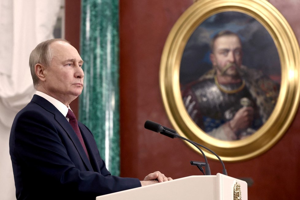 Ruský prezident Putin na tiskové konferenci v Moskvě