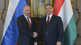 Vladimír Putin a Viktor Orbán