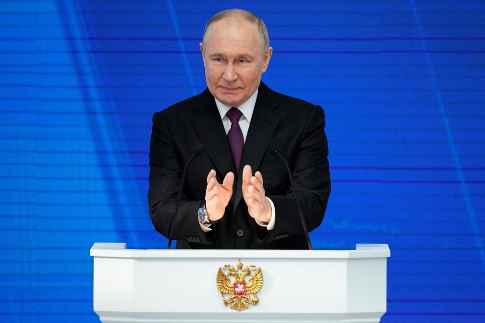 Vladimir Putin přednesl projev o stavu federace (29. 2. 2024).