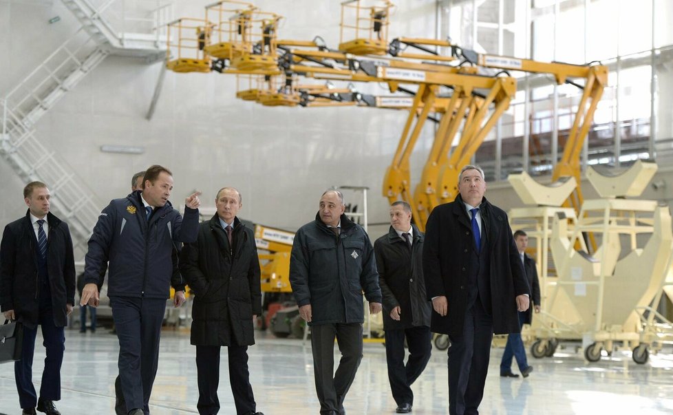 Vladimir Putin na kosmodromu Vostočnyj (2015).