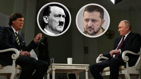 Putin s Carlsonem vykládal o Hitlerovi, Zelenském i středověku.