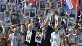 Vojenská přehlídka v Moskvě při příležitosti 70 let od konce druhé světové