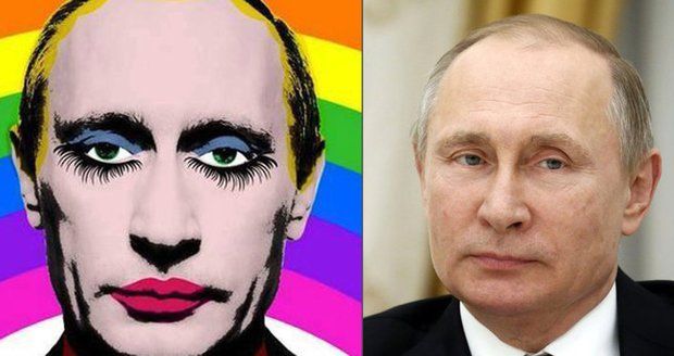 Rusko zakázalo obrázek Putina jako „gay klauna“. Šiřitelům hrozí vězení