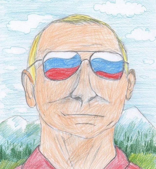 Takhle si ruské děti představují prezidenta Putina