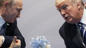 Prezidenti Ruska a USA Vladimir Putin s Donaldem Trumpem