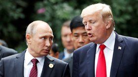 Prezidenti Ruska a USA Vladimir Putin a Donald Trump