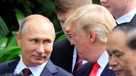 Prezidenti Ruska a USA Vladimir Putin a Donald Trump