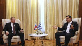 Putin a Tsipras jednali o spolupráci.