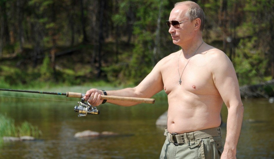 Ruský prezident má přírodu moc rád.