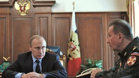Vladimir Putin a ředitel Národní gardy Viktor Zolotov, 2016