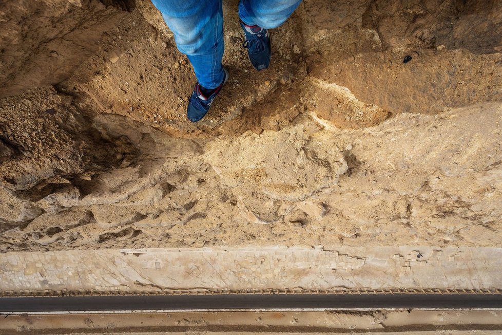 Německý turista zachytil na vrcholu pyramidy dechberoucí snímky.