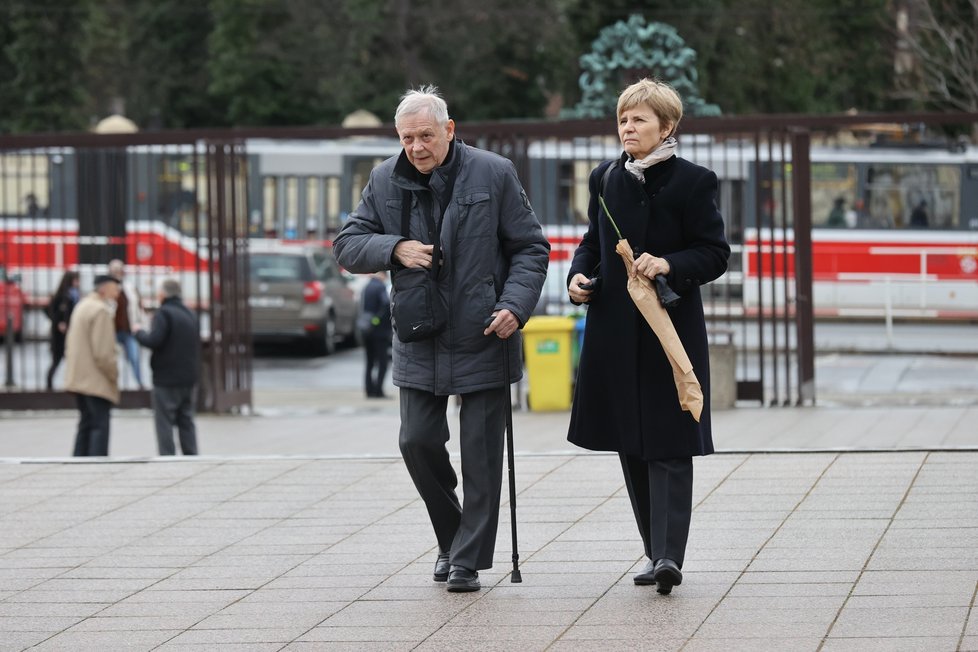 Pohřeb Radka Pytlíka, otce Vojty Dyka