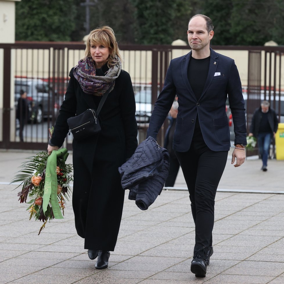 Pohřeb Radka Pytlíka, otce Vojty Dyka