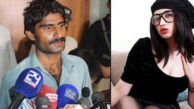 Pákistánskou celebritu uškrtil její bratr. Činu nelituje.