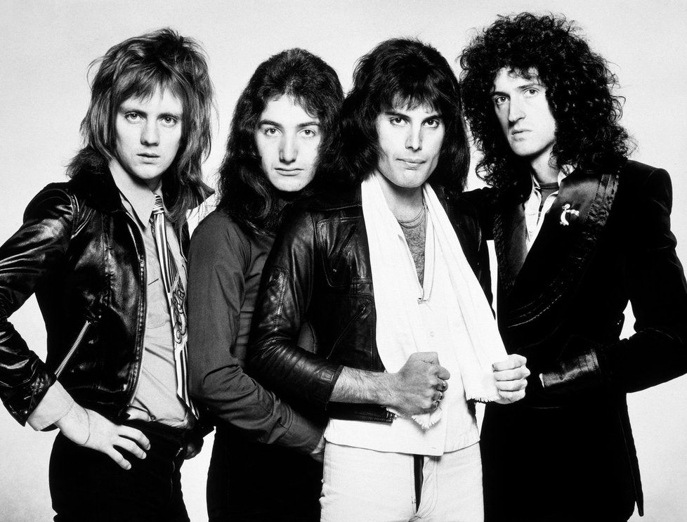 Legendární kapela Queen ještě s frontmanem Freddie Mercurym.