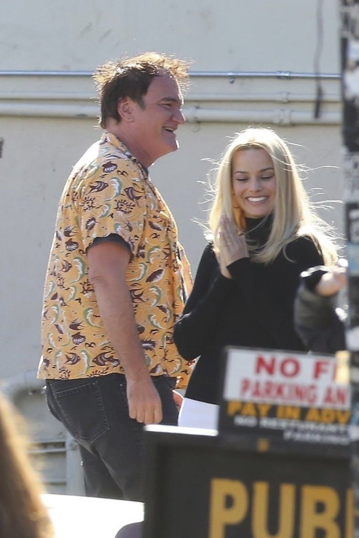 Quentin Tarantino s Margot Robbie natáčí film Once Upon a Time in Hollywood.