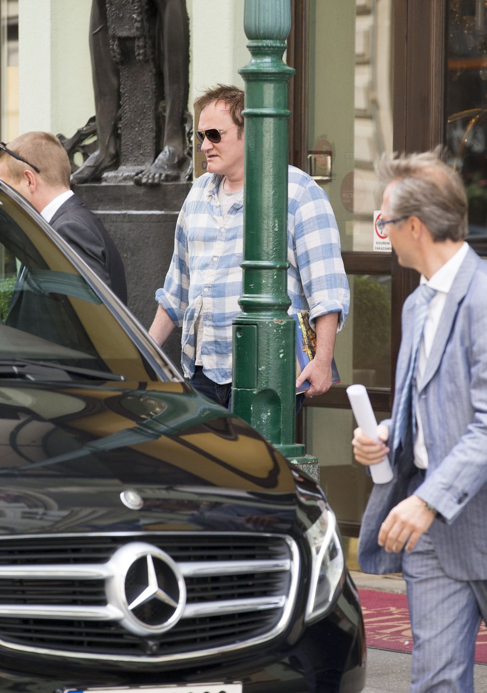 Tarantino navštívil Českou republiku.