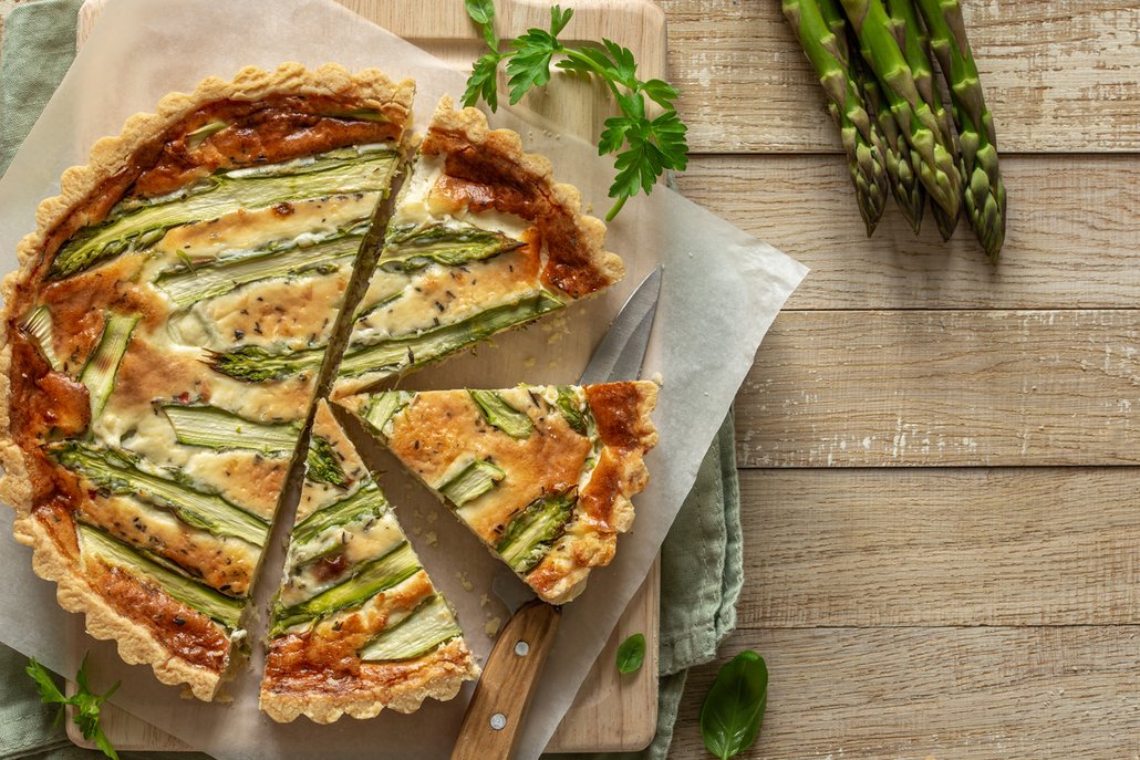 Chřestový quiche