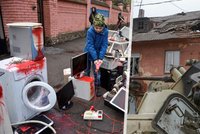 Ruské rabování v domech Ukrajinců: Kradou víno, parfémy i elektroniku. „Je to lůza,“ říká politolog