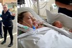 Rachel Harryová (39) utrpěla srdeční infarkt při porodu své dcery Freyi v roce 2012.