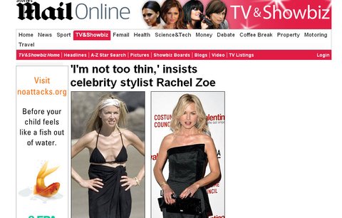 Vyzábla Rachel Zoe: Módní guru Hollywoodu ničí anorexie!