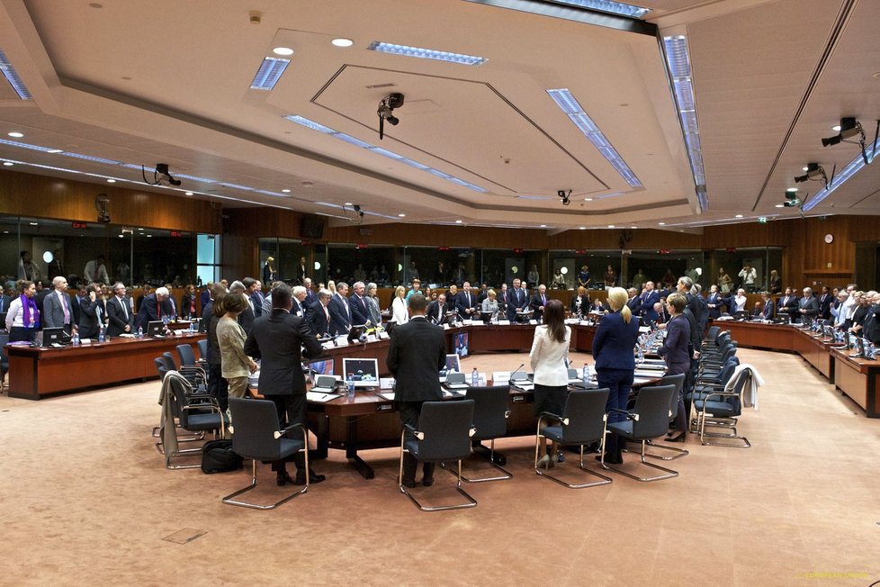 Jednání Rady ministrů v Bruselu, které nakonec skončilo přehlasováním Česka.