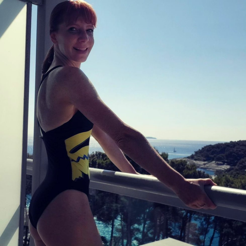 Radana Labajová na dovolené v Chorvatsku