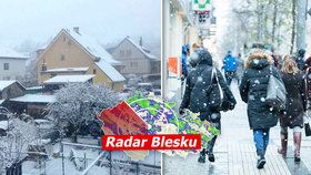 Do Česka pronikne původem arktický vzduch. Přinese sněhové vločky i do nížin, sledujte radar Blesku.