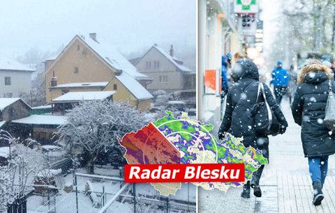 Arktický vzduch utne vysoké teploty v Česku. Sníh přinese i do nížin, sledujte radar Blesku