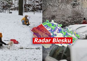 Arktická zima v Česku: Silná ledovka, sníh a mráz až 20 °C. Sledujte radar Blesku