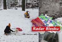 Arktická zima v Česku: Husté sněžení, mráz až 20 °C a kolaps dopravy. Sledujte radar Blesku