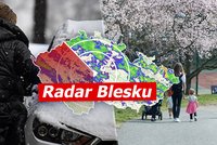 Východ Česka v úterý zavalí sníh, napadne až čtvrt metru. Sledujte radar Blesku