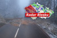 Sníh zasáhl Česko a komplikuje dopravu. Zvedají se i hladiny řek, sledujte radar Blesku