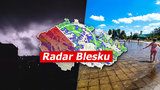 Česko bičují bouřky s kroupami, sledujte radar Blesku. Ze zatopených aut evakuovali 11 lidí