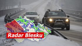 První den jara pod sněhem. Česko čekají sněhové přeháňky a ledovka, sledujte radar Blesku.