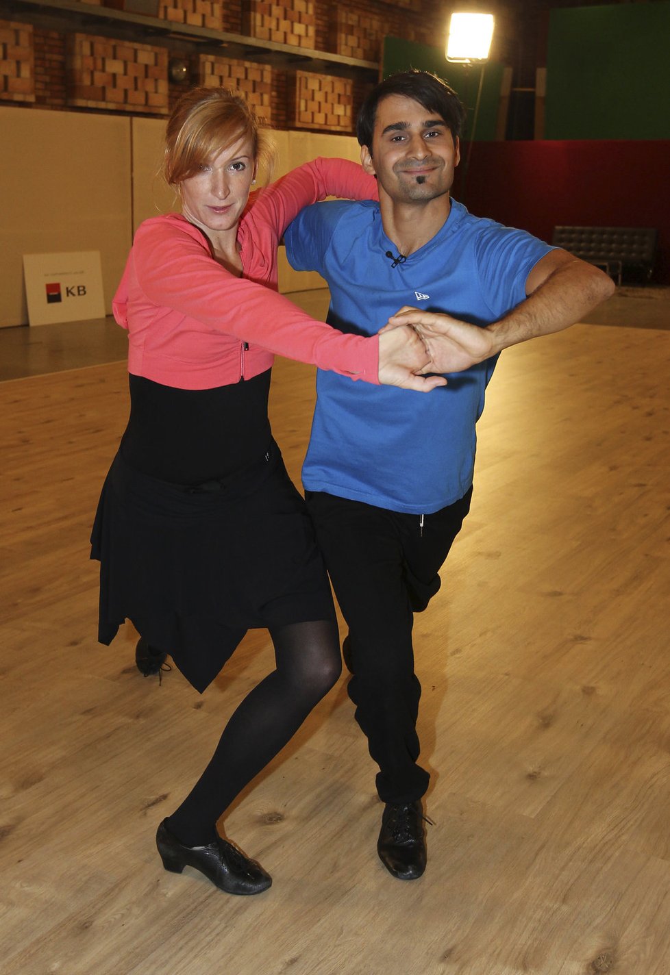 Radek se svojí taneční partnerkou Terezou Bufkovou