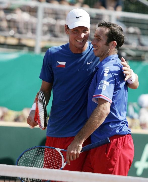 Berdych (vlevo) a Radek Štěpánek.